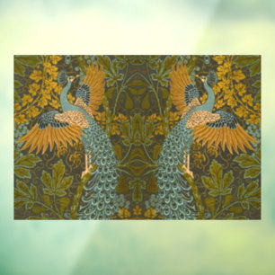 Autocollant Pour Fenêtre Arts and Crafts Walter Crane Motif Paon