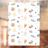 Autocollant Pour Fenêtre Astronaute animal (Feuille 2)