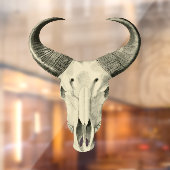 Autocollant Pour Fenêtre Attachement de la fenêtre du crâne Steer (Feuille 2)