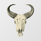 Autocollant Pour Fenêtre Attachement de la fenêtre du crâne Steer (Feuille)