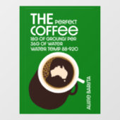 Autocollant Pour Fenêtre Aussie Baristas (Feuille)