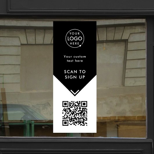 Autocollant Pour Fenêtre Autocollant de fenêtre Code QR | Décalcomanie en v