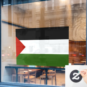 Autocollant Pour Fenêtre Autocollant de fenêtre de drapeau de Palestine de 