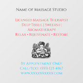 Autocollant Pour Fenêtre Autocollant de fenêtre de thérapie de massage de 5 (Feuille)