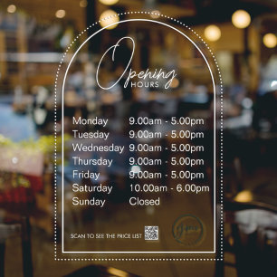 Autocollant Pour Fenêtre Autocollant de fenêtre transparent des heures d'ou