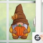 Autocollant Pour Fenêtre Automne Gnome Clair fenêtre automne (Maison)
