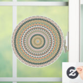 Autocollant Pour Fenêtre Automne Mandala Boho Hippie Art Abstrait rétro (Maison)
