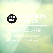 Autocollant pour fenêtre avec détails et coordonné (Feuille 3)