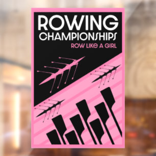 Autocollant Pour Fenêtre Aviron international féminin