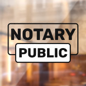 Autocollant Pour Fenêtre Avis public du notaire (Feuille 2)
