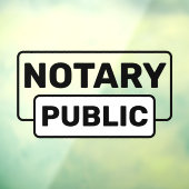 Autocollant Pour Fenêtre Avis public du notaire (Feuille 3)