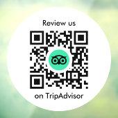 Autocollant Pour Fenêtre Avis Tripadvisor | Business Review QR Code (Feuille 3)