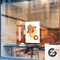 Avocado beach girl avec casquette de soleil et ann