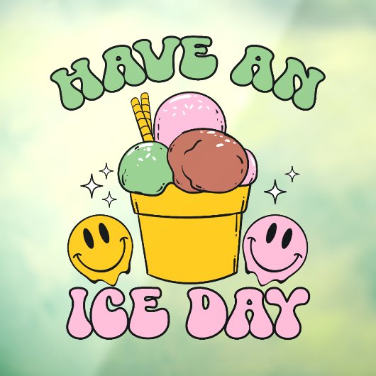 Autocollant Pour Fenêtre Ayez Une Journée de Glace (Feuille 3)