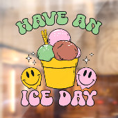 Autocollant Pour Fenêtre Ayez une journée glacée (Feuille 2)