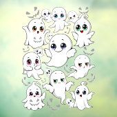 Autocollant Pour Fenêtre Baby Ghosts Éffrayant mignon Halloween humeur (Feuille 3)