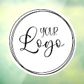 Autocollant Pour Fenêtre Bagues d'interconnexion pour votre logo d'entrepri (Feuille 3)