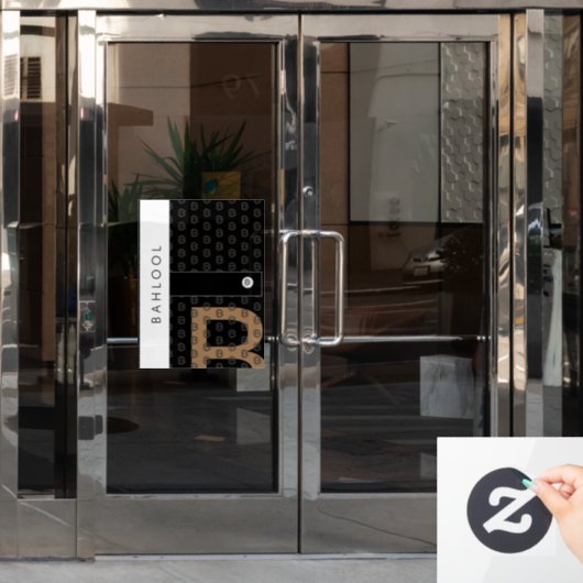 AUTOCOLLANT POUR FENÊTRE BAHLOOL (Porte de bureau)