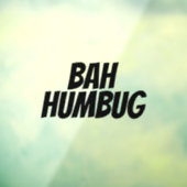 AUTOCOLLANT POUR FENÊTRE BAIH HUMBUG FENÊTRE DE NOËL CLAIR (Feuille 3)