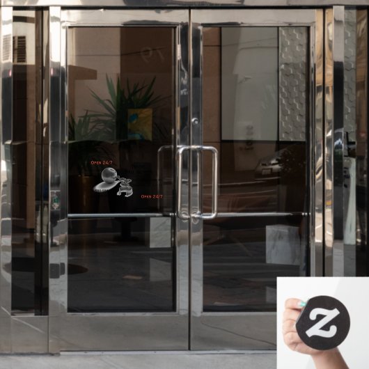 Autocollant Pour Fenêtre Bail obligations ball et chaîne d'affaires (Porte de bureau)