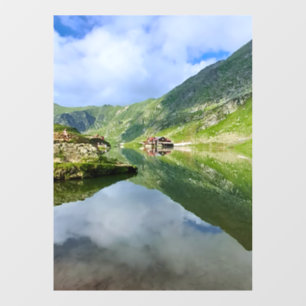 Autocollant Pour Fenêtre Balea Lake en Roumanie : une photographie alpine é