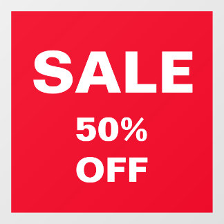 Autocollant Pour Fenêtre Balises de vente pour les offres festives