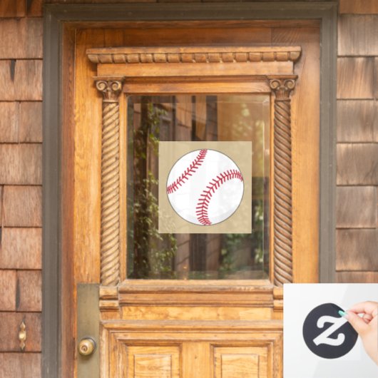 Autocollant Pour Fenêtre Balle de baseball (Porte d'accueil)
