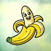 Autocollant Pour Fenêtre Banane (Feuille 3)
