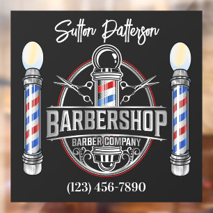 Autocollant Pour Fenêtre Barber Shop