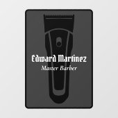 Autocollant Pour Fenêtre Barber Shop Barbershop Clipper à cheveux électriqu (Feuille)