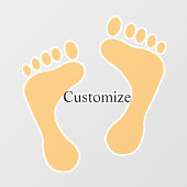 Autocollant Pour Fenêtre Barefoot Beach Bum Thunder_Cove (Feuille)