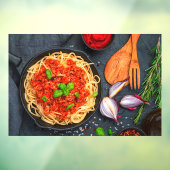 Autocollant Pour Fenêtre Basil de sauce tomate de Spaghetti italien (Feuille 3)