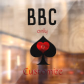 Autocollant Pour Fenêtre BBC Seule pique lame signe Thunder_Cove (Feuille 2)