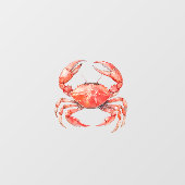 Autocollant Pour Fenêtre Beach Red Crab (Feuille)