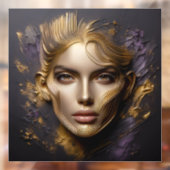 Autocollant Pour Fenêtre Beau visage (Feuille 2)