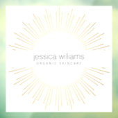 Autocollant Pour Fenêtre Beauté Élégante Soleil Doré (Feuille 3)