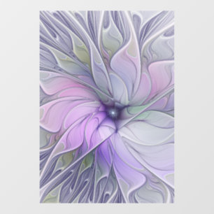 Autocollant Pour Fenêtre Beauté Époustouflante Art Abstrait Moderne Fleur F