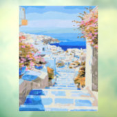 Autocollant Pour Fenêtre Beautiful Greece Window Cling  (Feuille 3)
