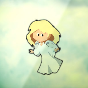 Autocollant Pour Fenêtre Bébé blond Angel mignon Carton de Noël