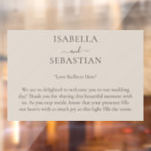 Autocollant Pour Fenêtre Beige Romantic COUPLE Wedding (Feuille 2)