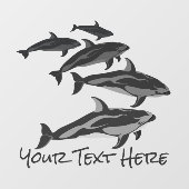 Autocollant Pour Fenêtre Béluga Brochure Décal personnalisé Vitrine d'art d (Feuille)