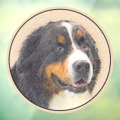Autocollant Pour Fenêtre Bernese Mountain Dog 2 Peinture - Art original Chi (Feuille 3)