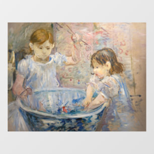 Autocollant Pour Fenêtre Berthe Morisot - Enfants dans le bassin