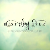 Autocollant Pour Fenêtre Best day ever Car (Feuille 3)