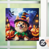 Autocollant Pour Fenêtre Bewitching Pup's Halloween Howl (Maison)