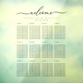 Autocollant Pour Fenêtre Bienvenue dans les numéros de tableau de sièges ma (Feuille 3)