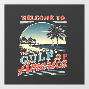 Autocollant Pour Fenêtre Bienvenue dans Trump du Golfe de l'Amérique