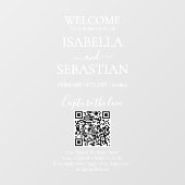 Autocollant Pour Fenêtre Bienvenue Mariage de code QR miroir Decal Vinyl pe (Feuille)