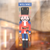 Autocollant Pour Fenêtre Bienvenue Nutcracker Soldat Noël (Feuille 2)