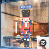 Autocollant Pour Fenêtre Bienvenue Nutcracker Soldat Noël (Fenêtre de café)